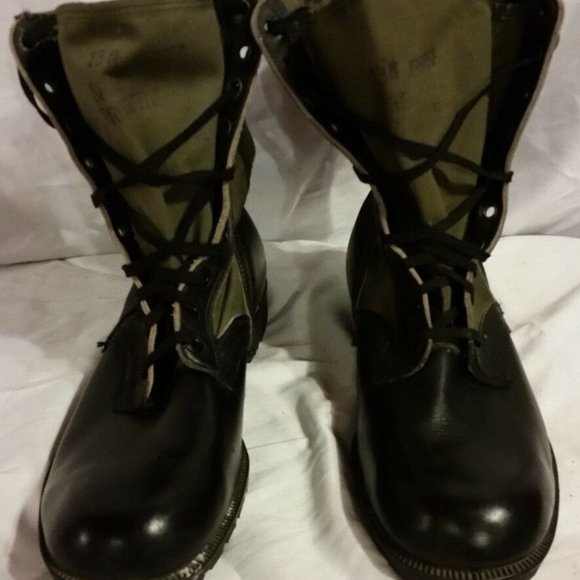 GREEN VIETNAM ERA COMBAT BOOTS 13N SI524 main image 7